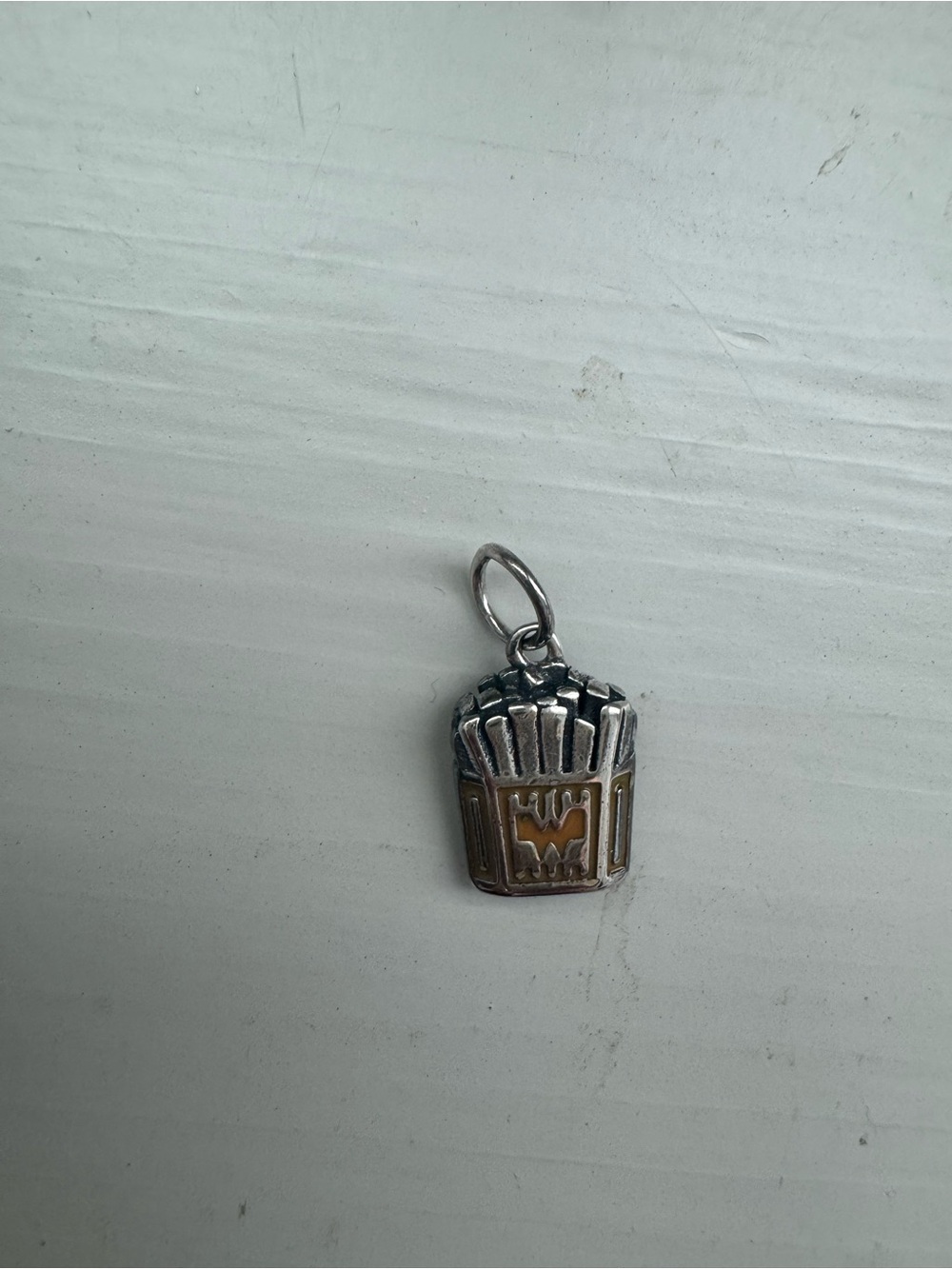 James Avery enamel Whataburger fries Silver charm